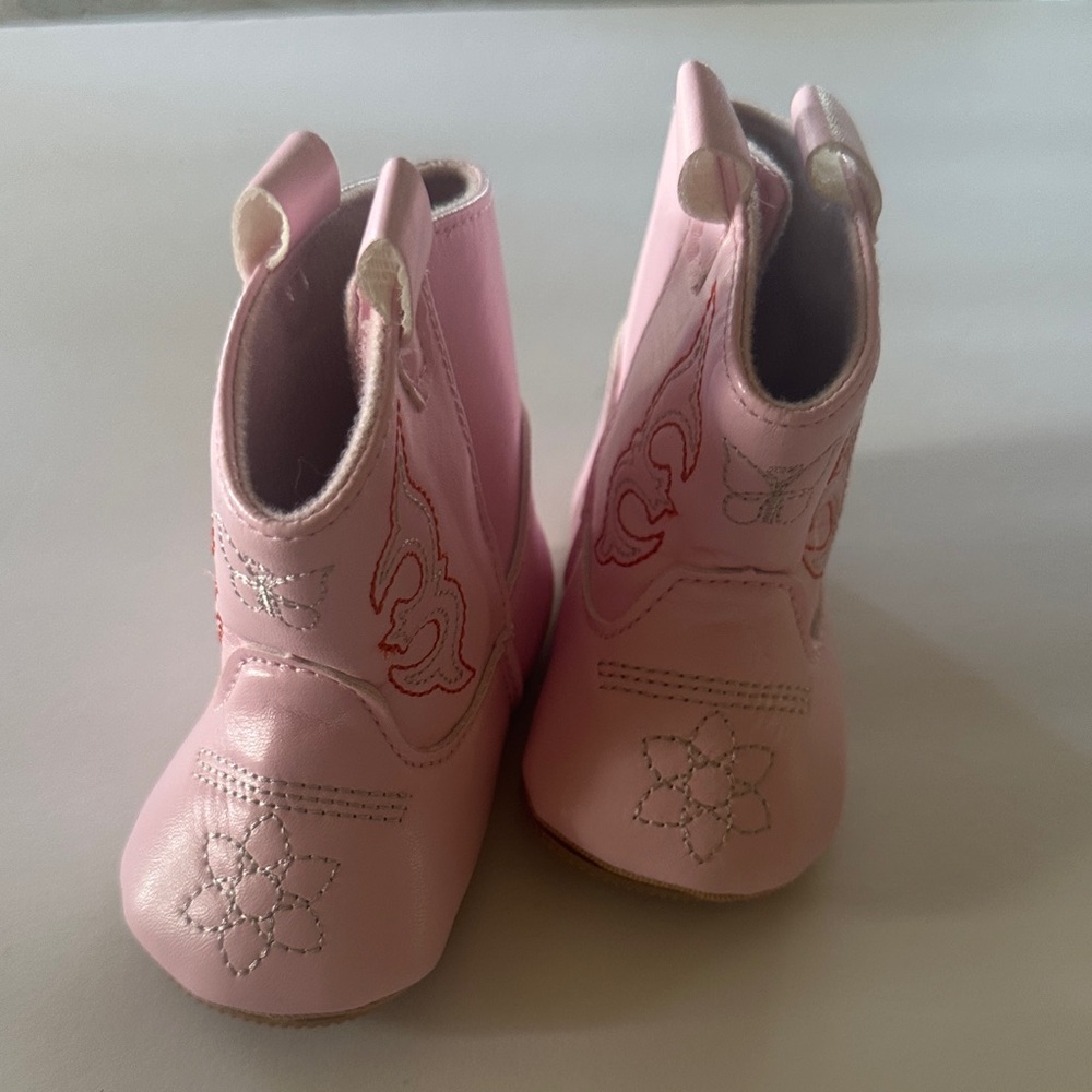 Pink Kids Cowboy Boots